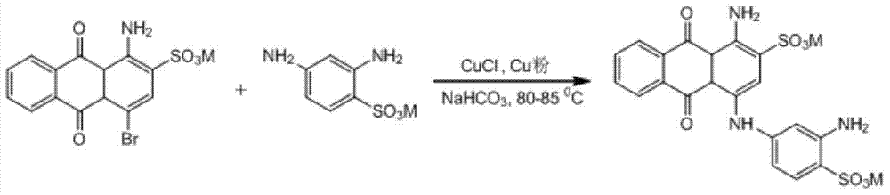 Preparation method of reactive brilliant blue K-GR intermediate