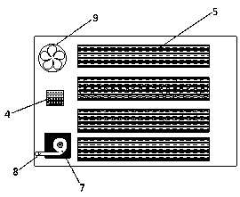 A vegetable and fruit preservation device based on LED pulsed light