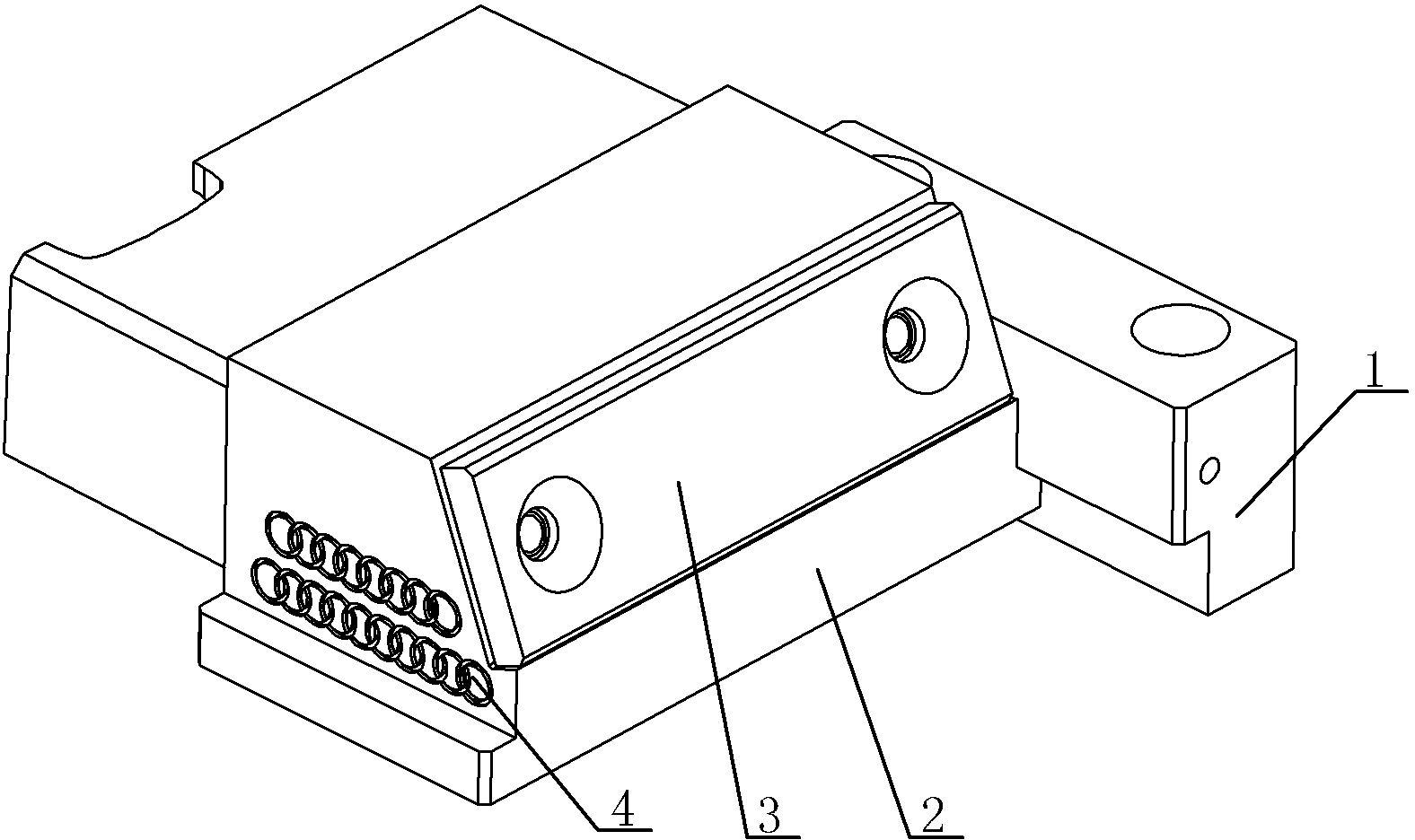 Self-lubricating line guide rail structure