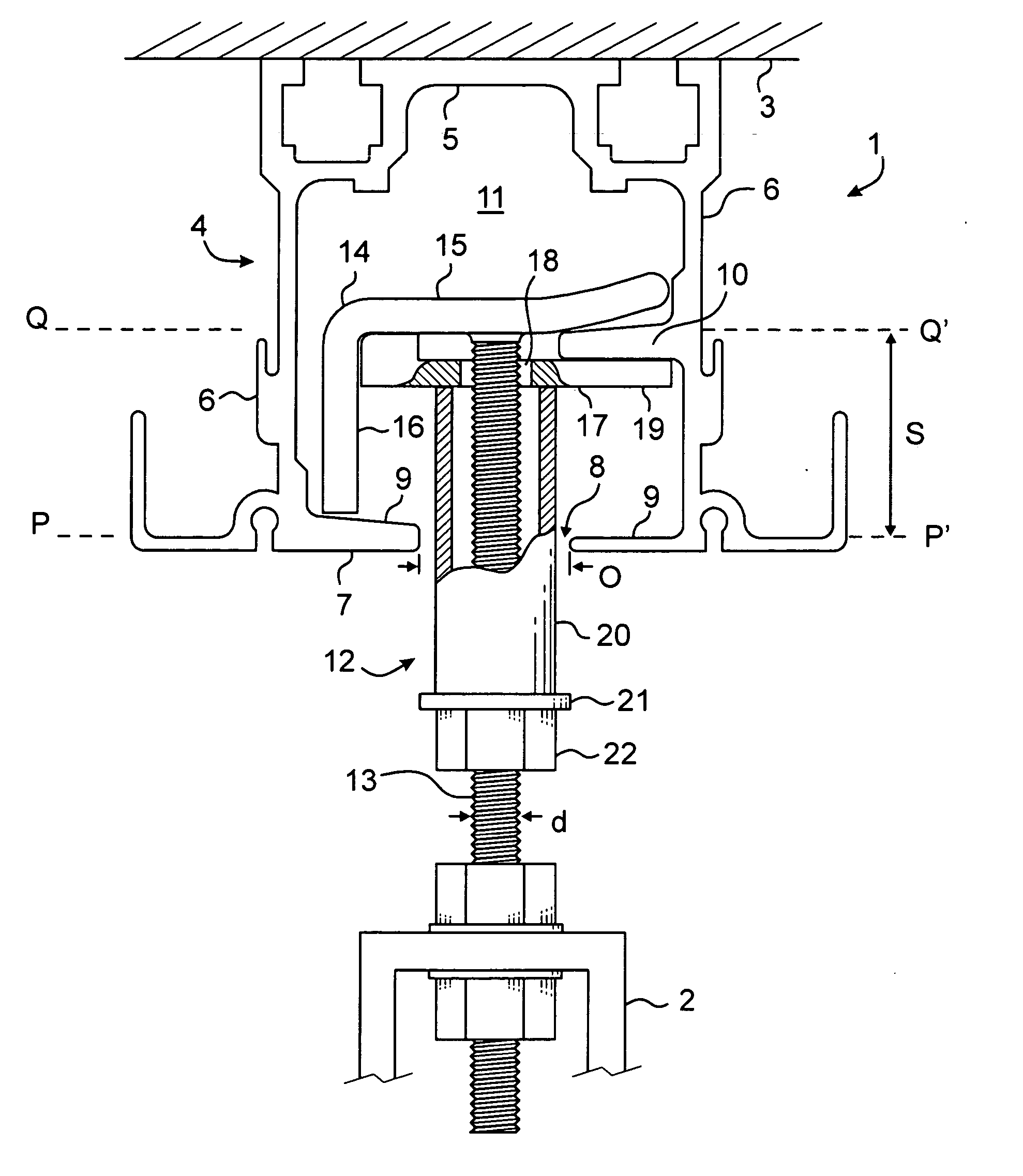 Track suspension device