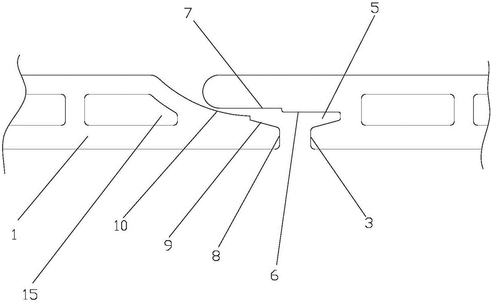 Composite material wall protecting plate capable of preventing contraction deformation