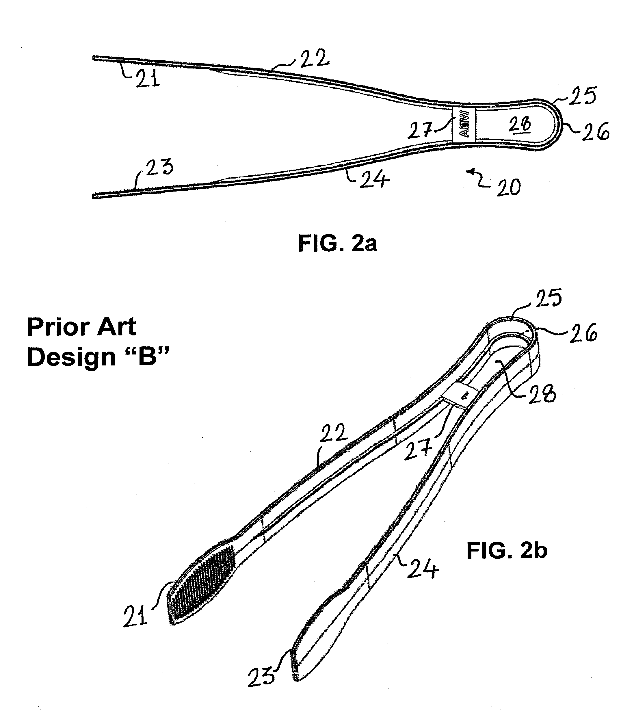 Food service tongs and mold therefor