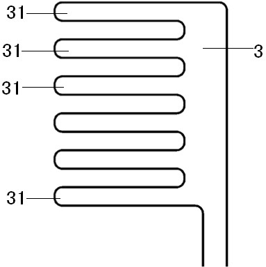 Anti-liner cracking refrigerator evaporator