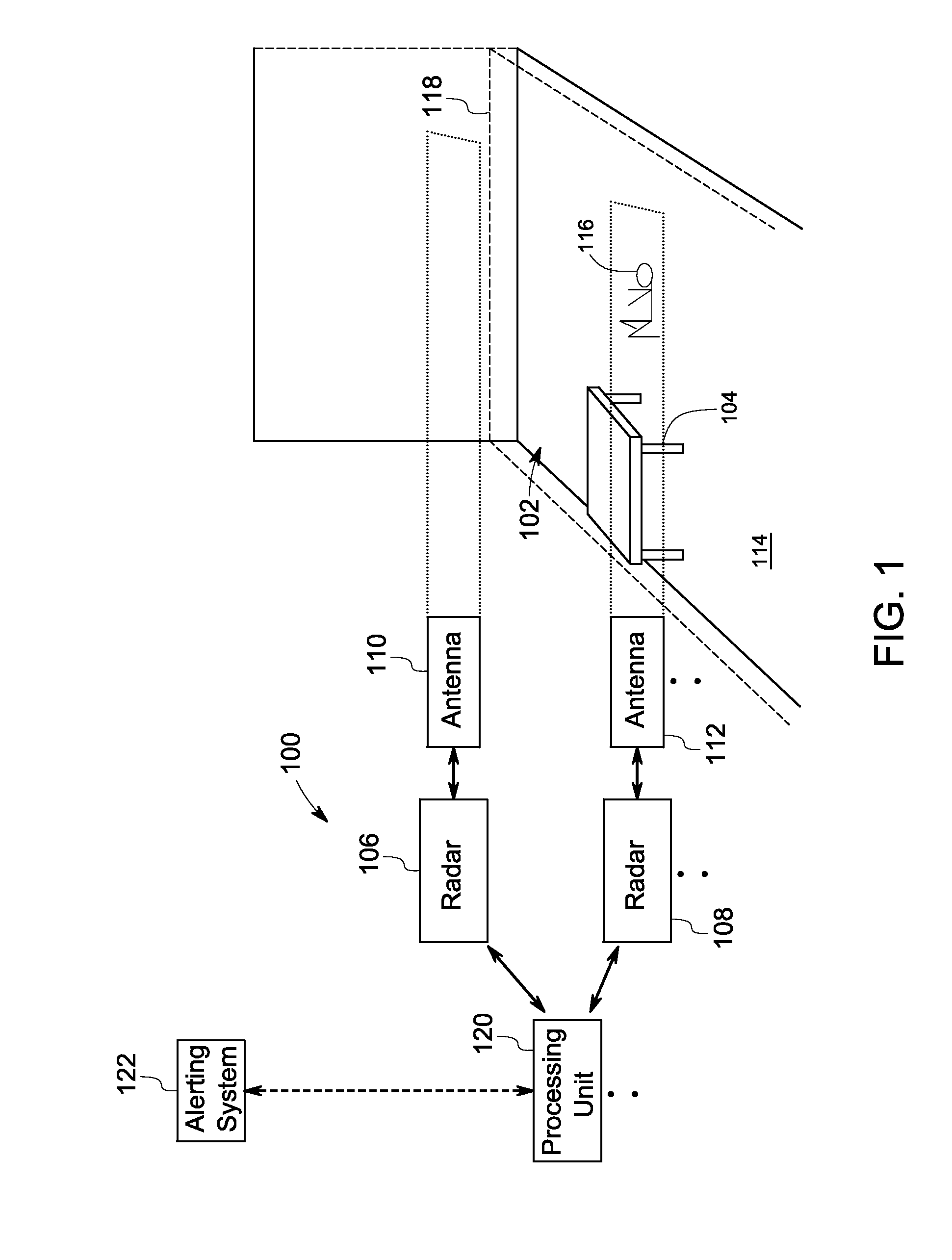 Radar based systems and methods for detecting a fallen person