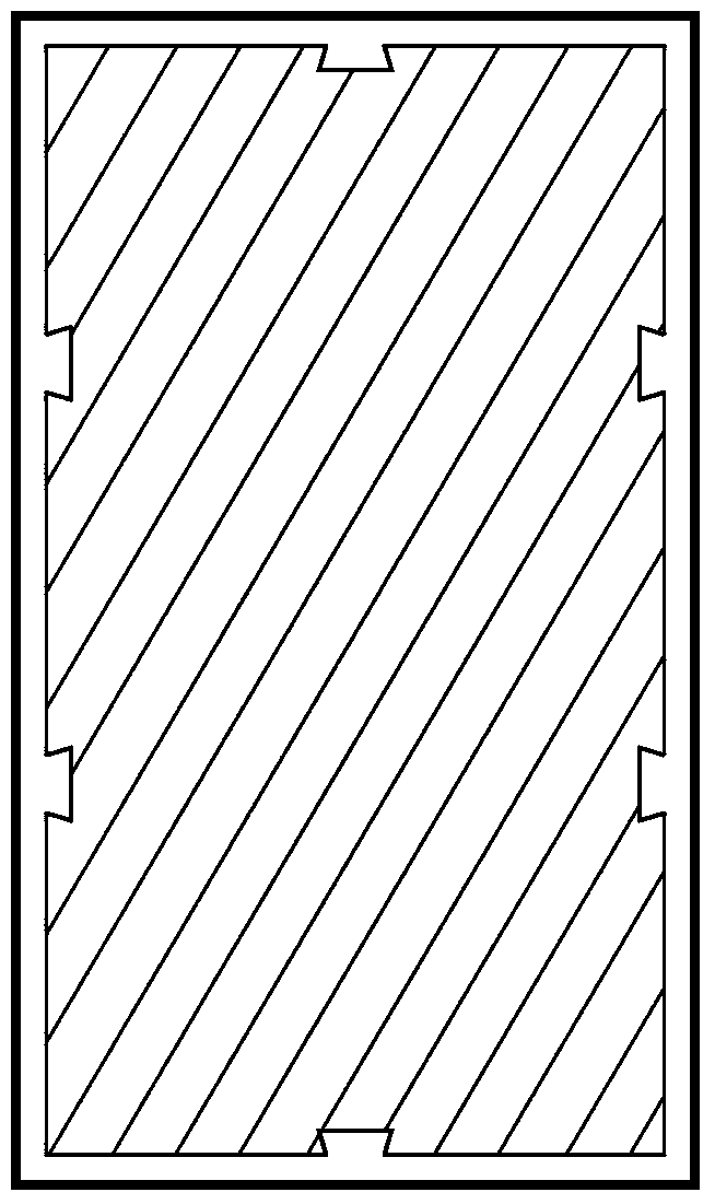 Wood-plastic coated solid wood composite material and preparation method thereof