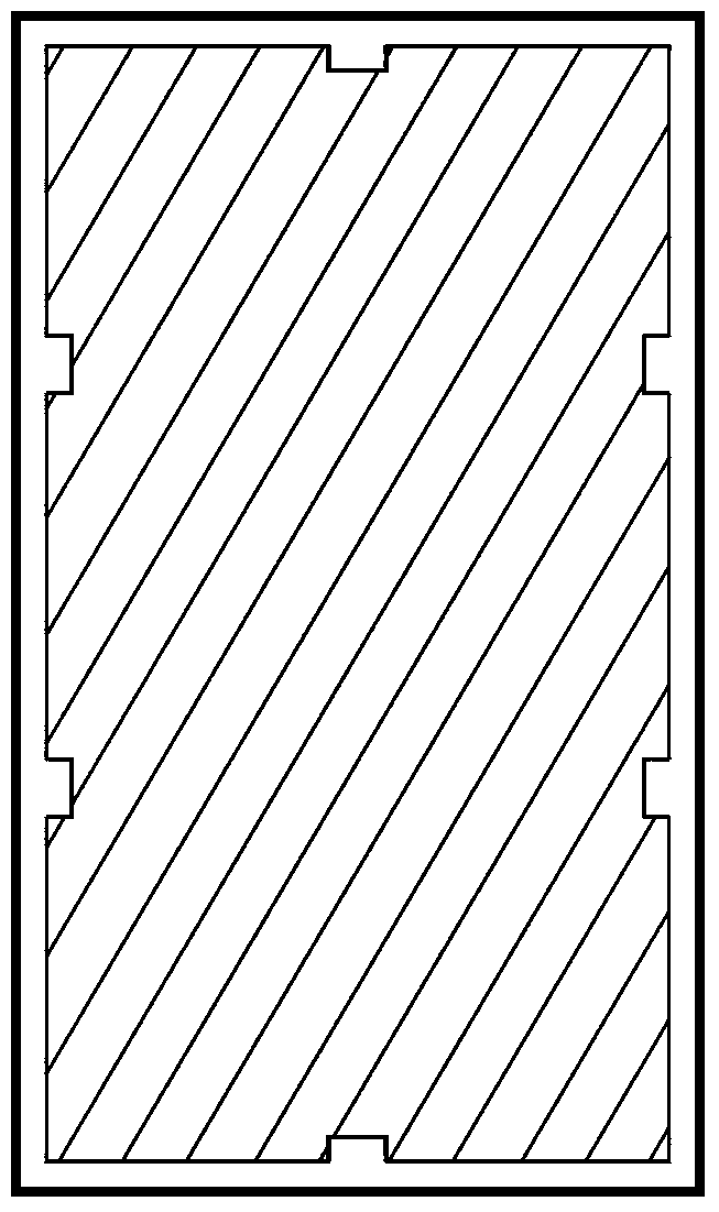 Wood-plastic coated solid wood composite material and preparation method thereof