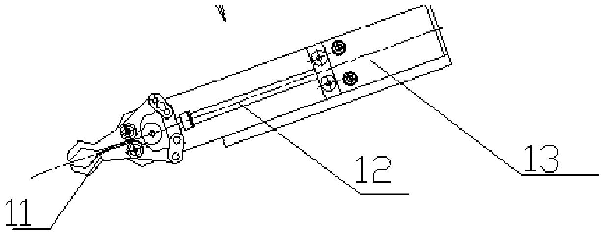 Feed manipulator of spring bars former