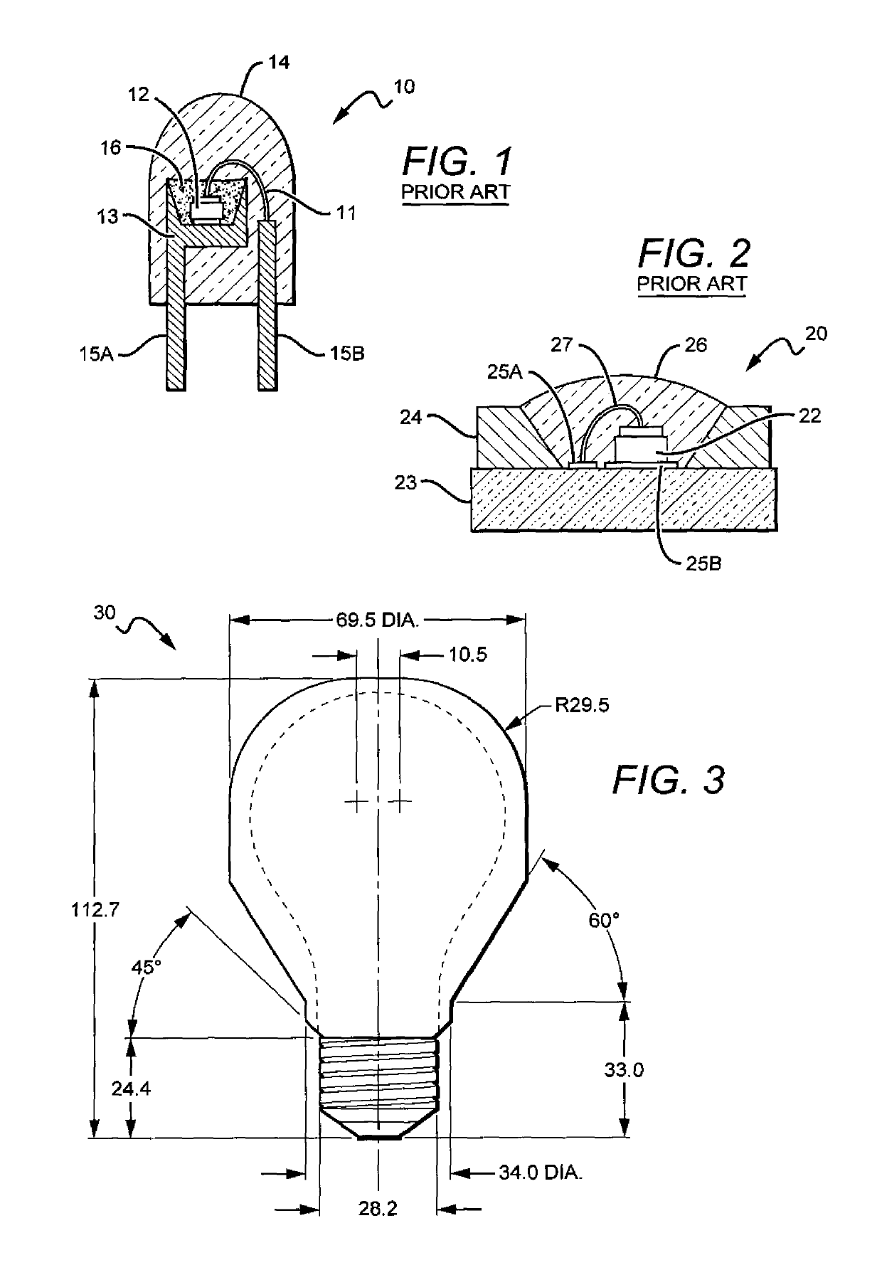 Solid state lamp with thermal spreading elements and light directing optics