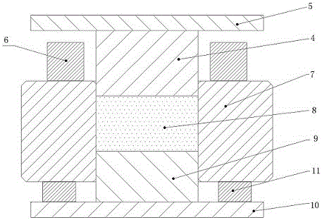 Abrasive Block Layered Compression Forming Method and Forming Device