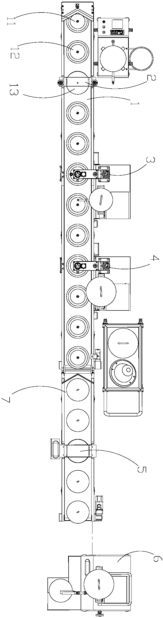 Multi-layer cake cream spreading machine