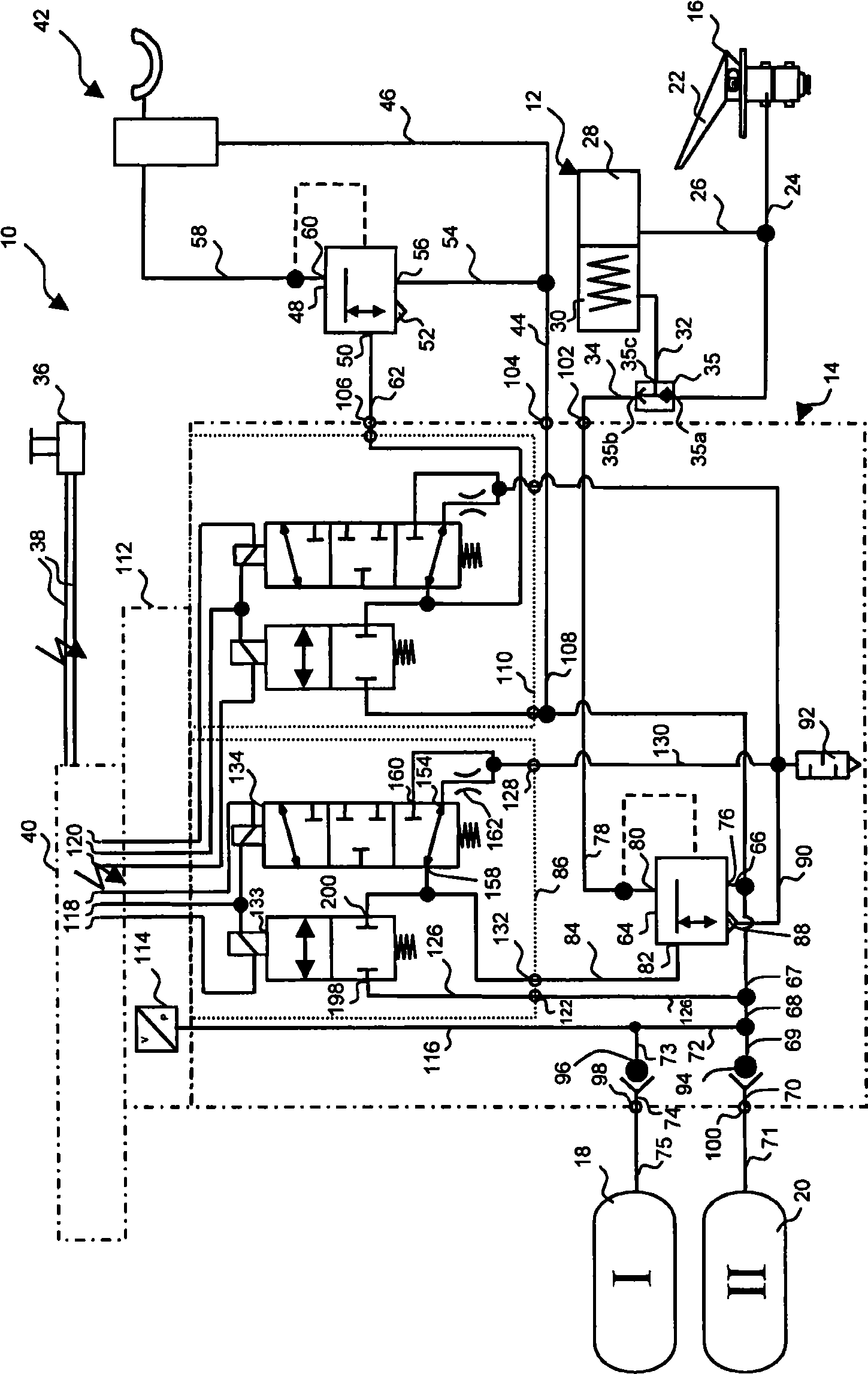 Valve unit, brake control device, vehicle brake system and vehicle