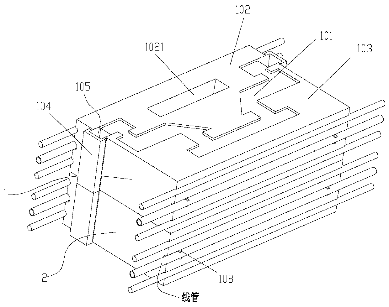 Novel prefabricated type building thermal-insulation block system and assembly method thereof