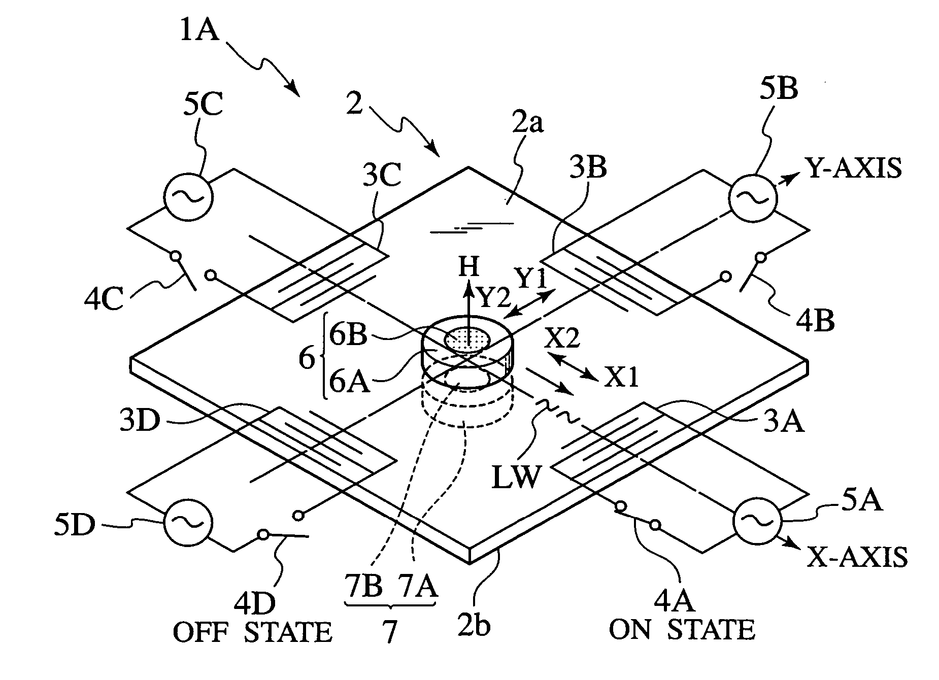 Surface acoustic wave actuator and deflector employing the same