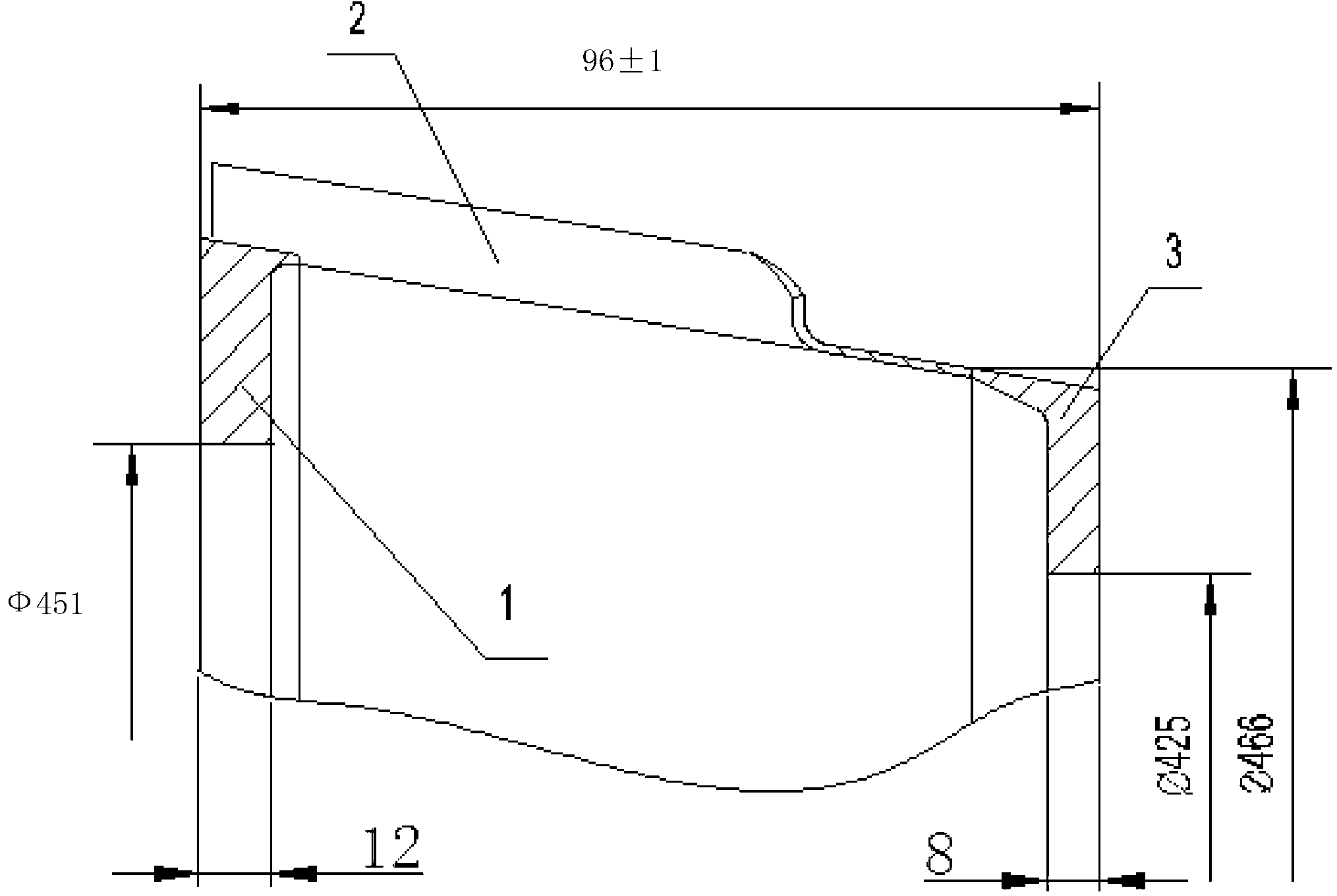 Method for processing thin wall welder cases of revolving body structures