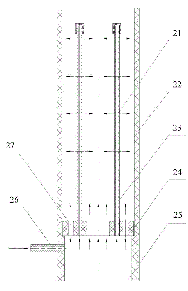 Graphite purification equipment and process gas shunt device and method