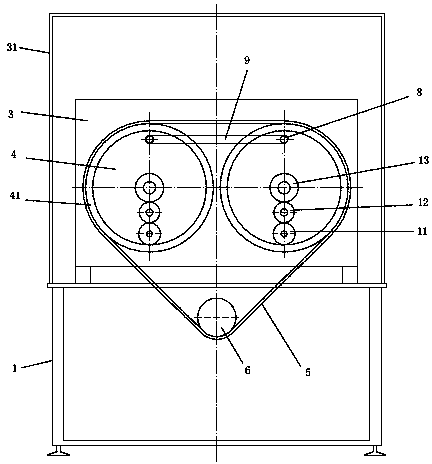 Flying disc type full-automatic winding machine and winding method thereof