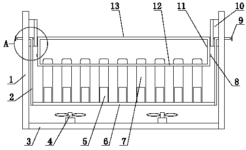 Test tube drying device and method for student test