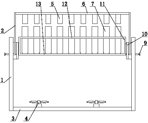 Test tube drying device and method for student test