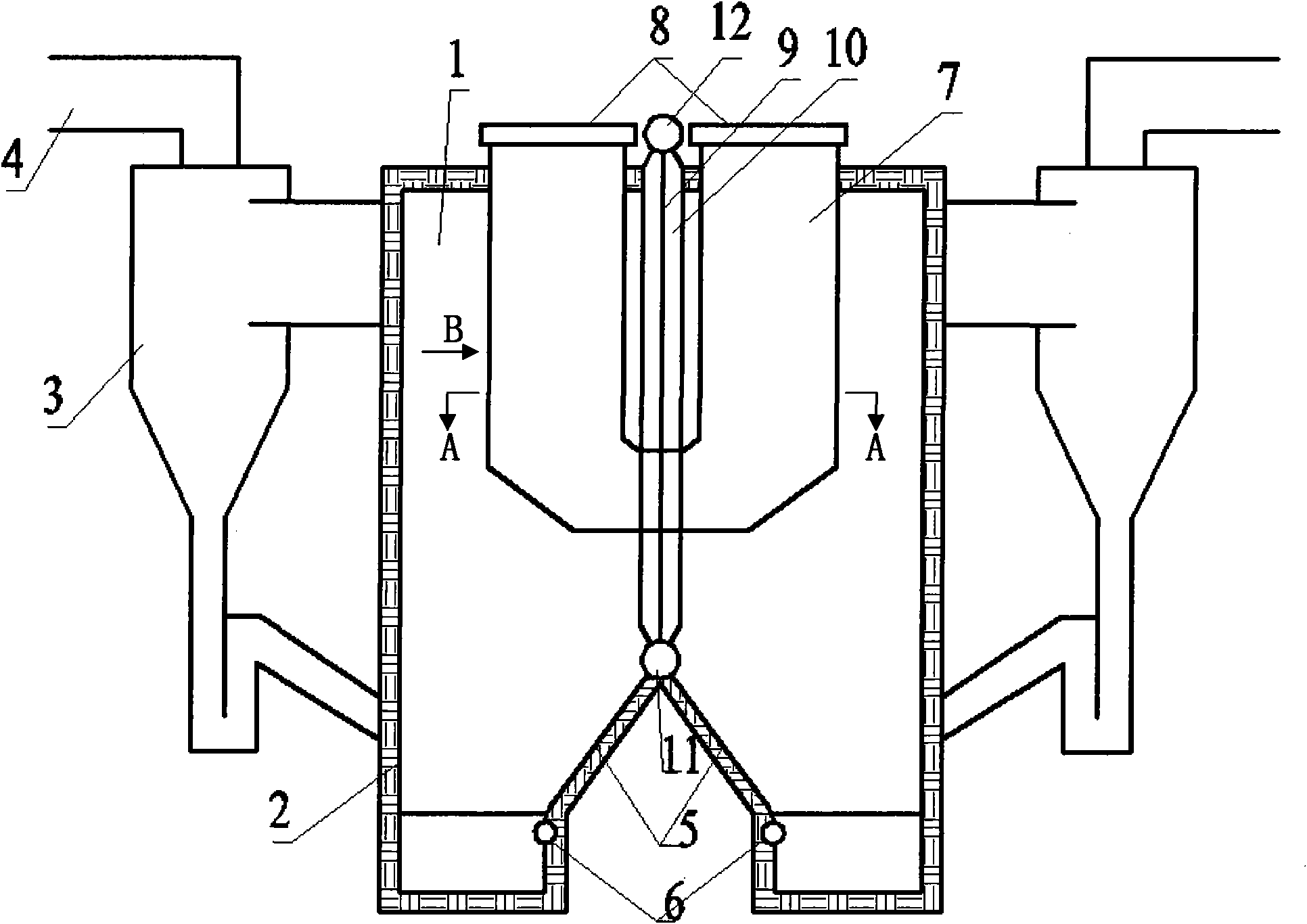 Circulating fluidized bed boiler