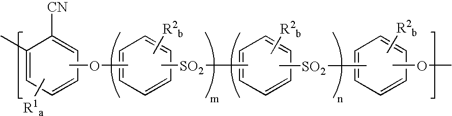 Polyarylethernitrile hollow fiber membranes