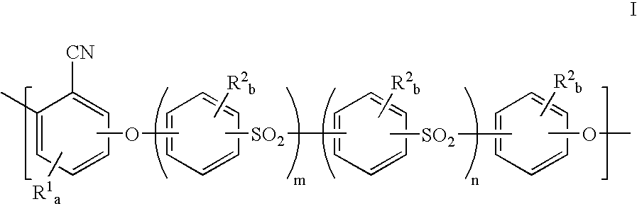 Polyarylethernitrile hollow fiber membranes