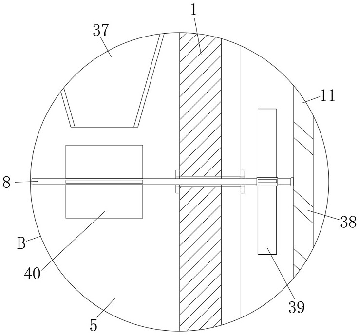 Internal self-heat-dissipation structure of new energy automobile charging pile