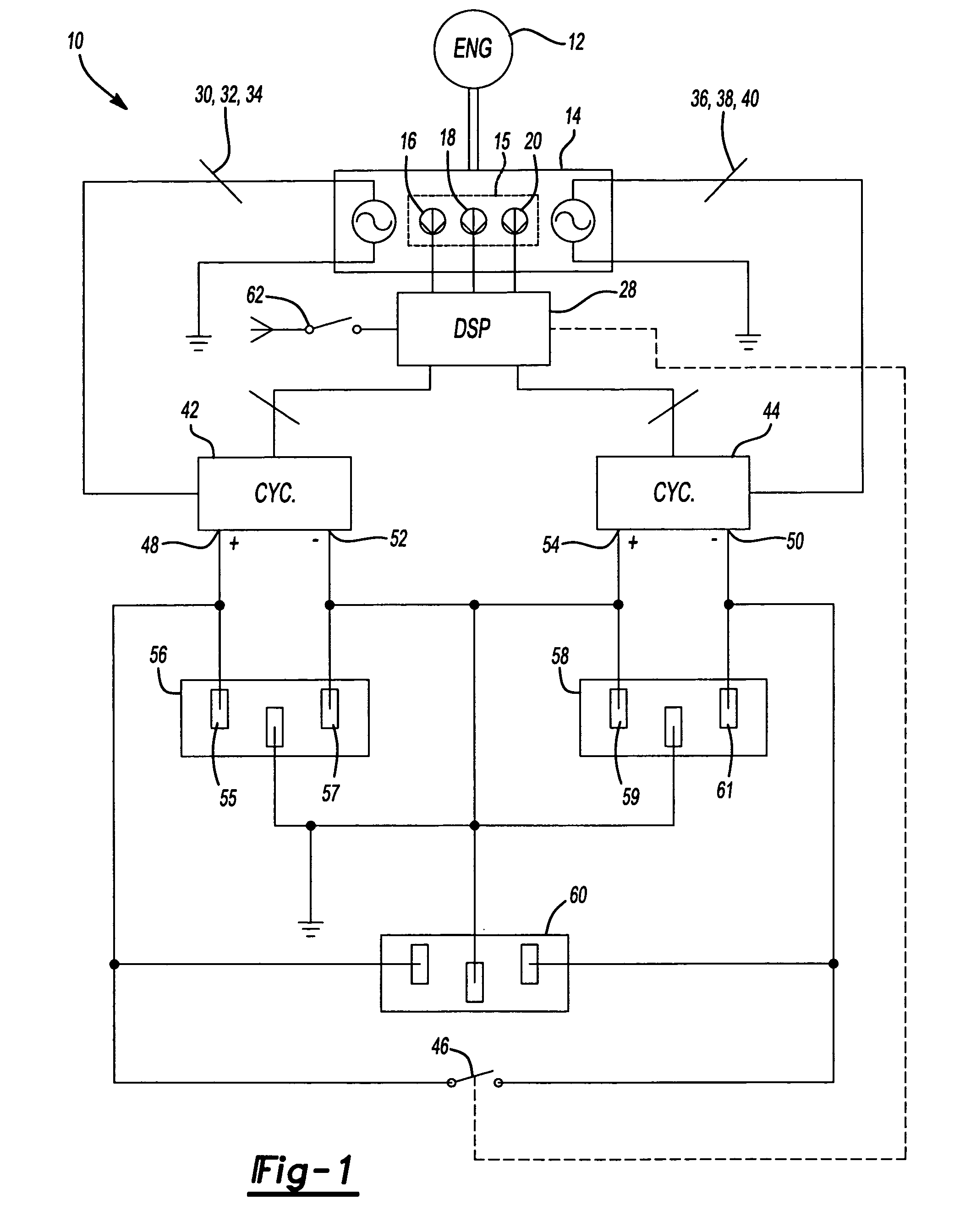 Generator with dual cycloconverter for 120/240 VAC operation