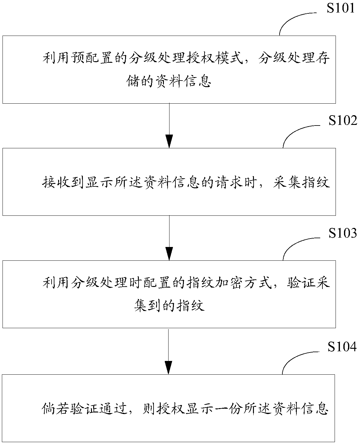 Data information grading processing method and apparatus