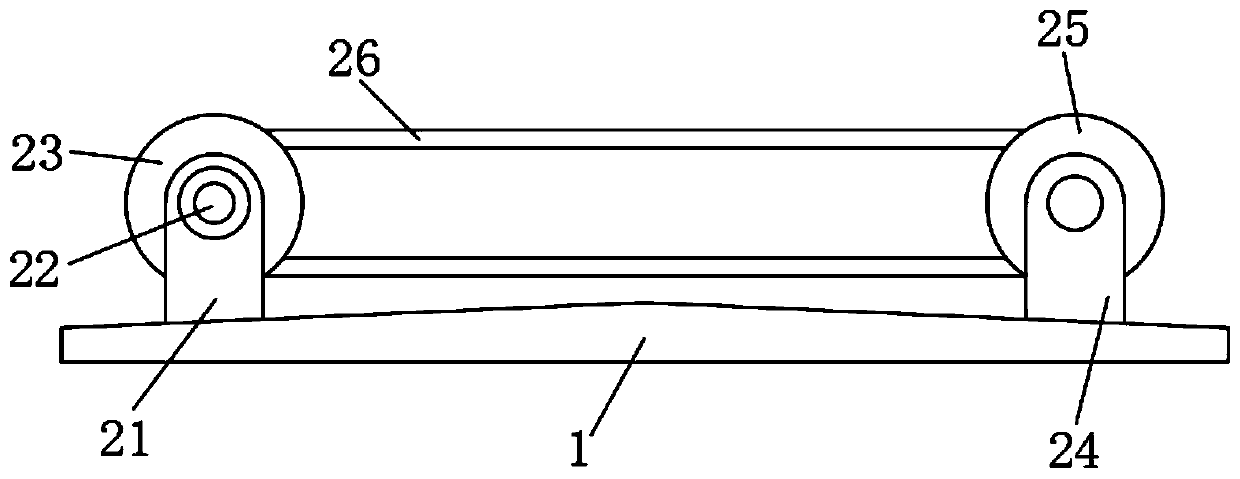 Conveying belt structure with vibrator