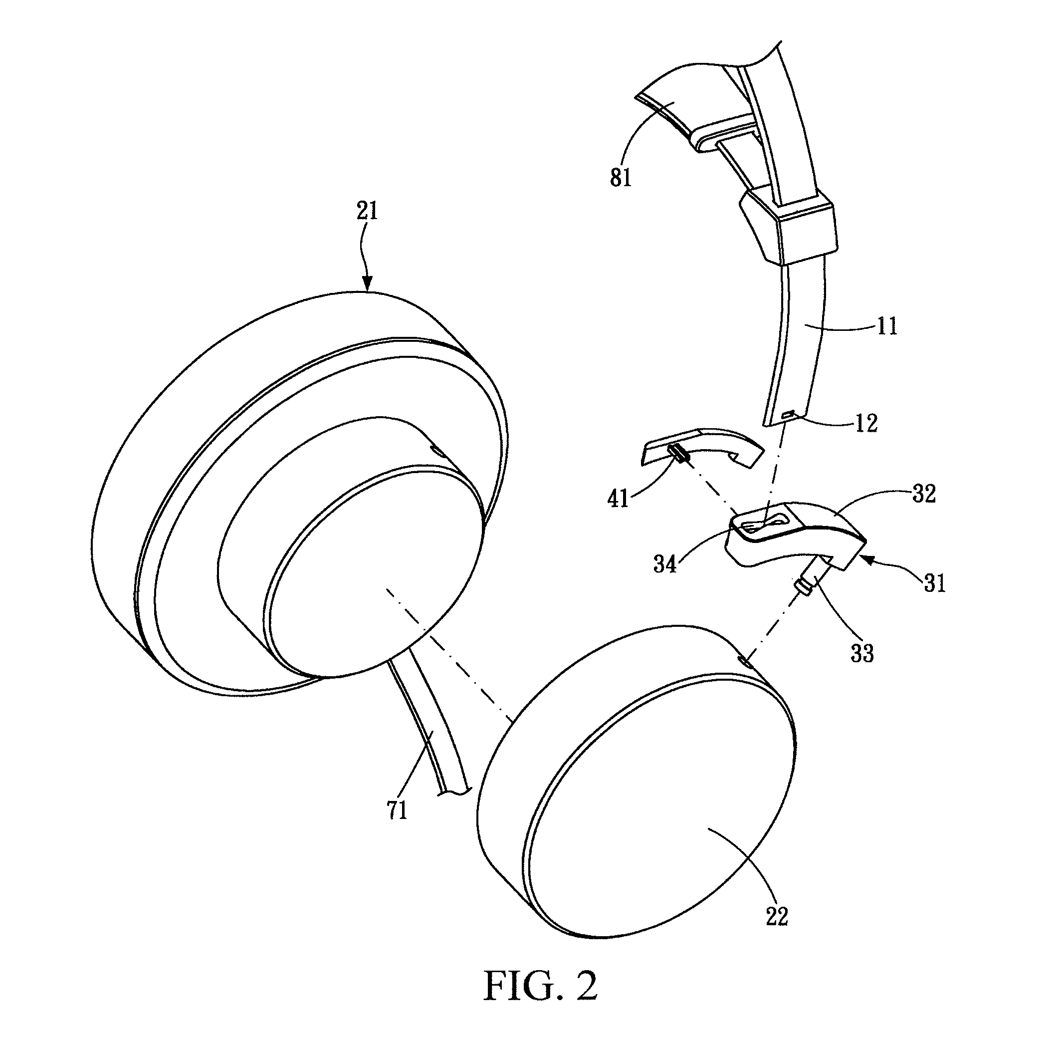 Earphone single-shaft structure