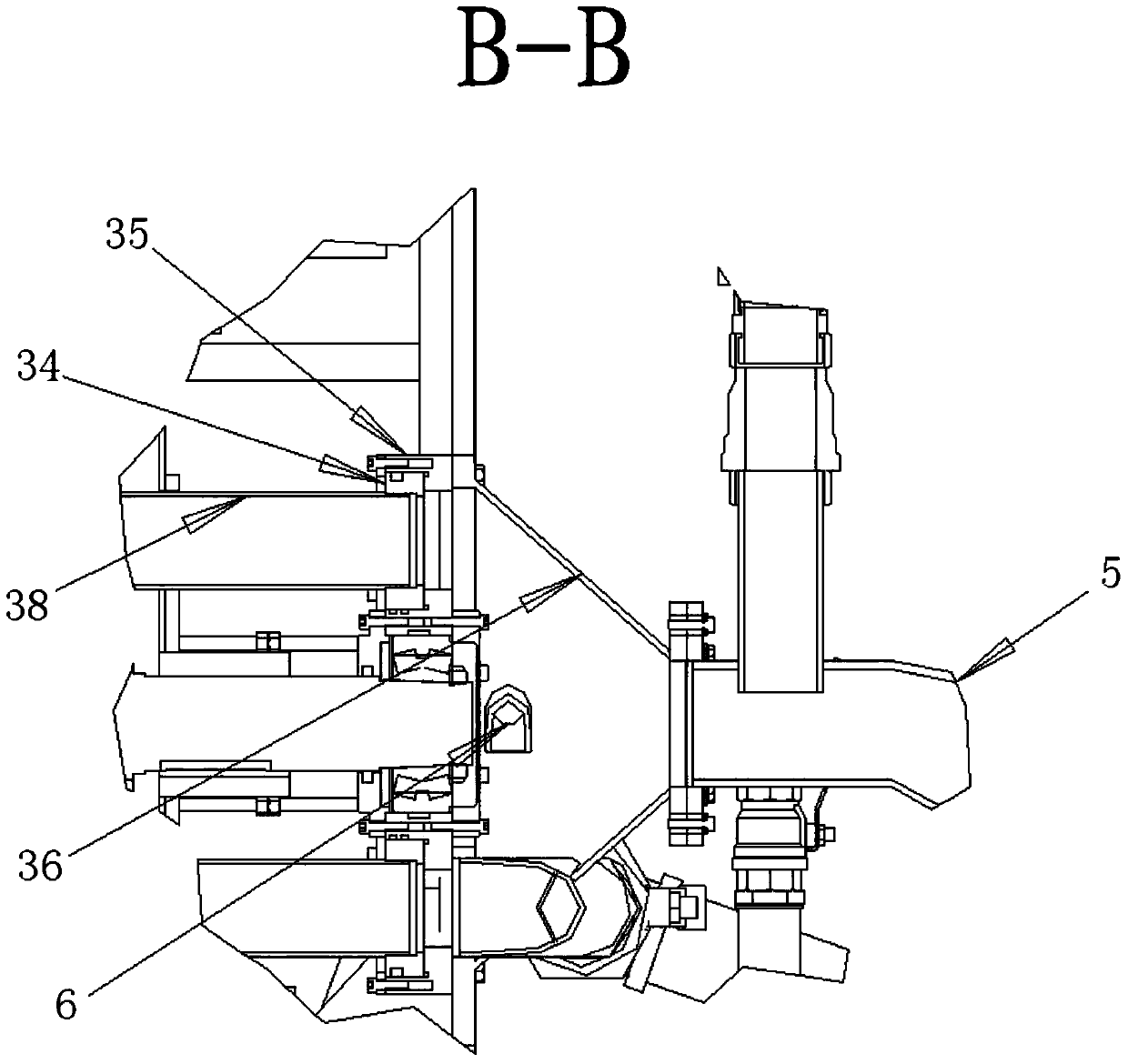 Molded pulp two-face rotary hub forming machine