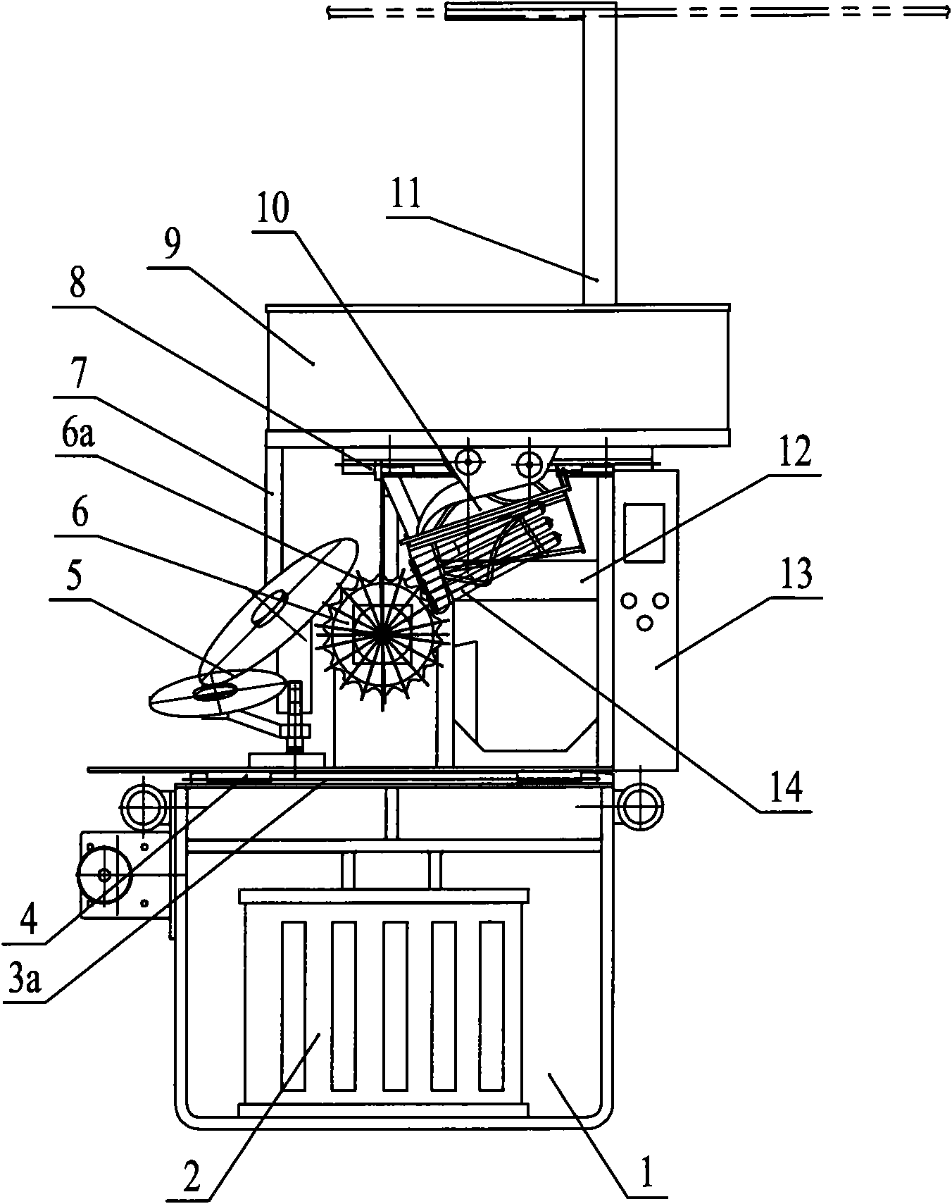 Split type automatic doffing system used among multiple spinning machines