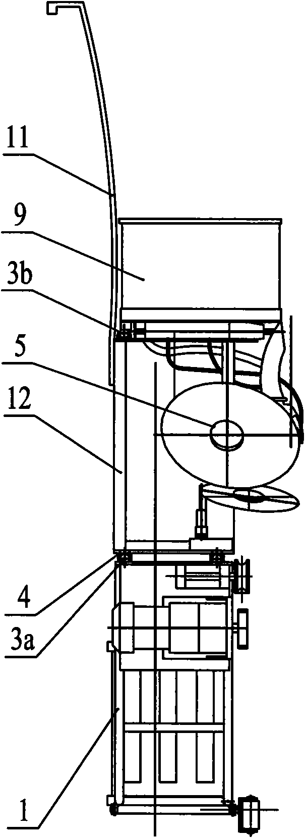 Split type automatic doffing system used among multiple spinning machines