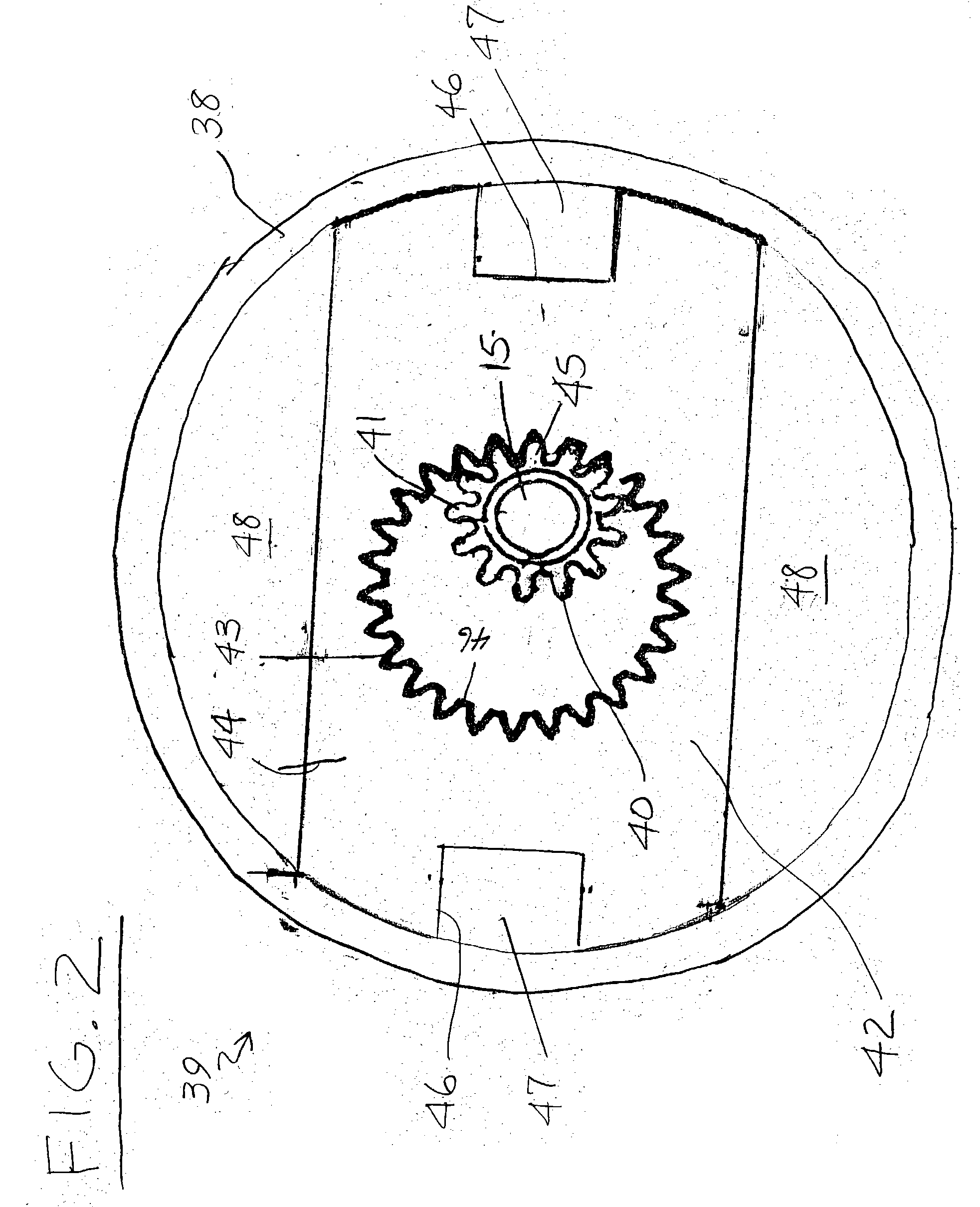 Direct drive linear flow blood pump