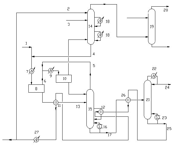 Reinforced mass transfer and efficient energy-saving type absorption stabilizing system