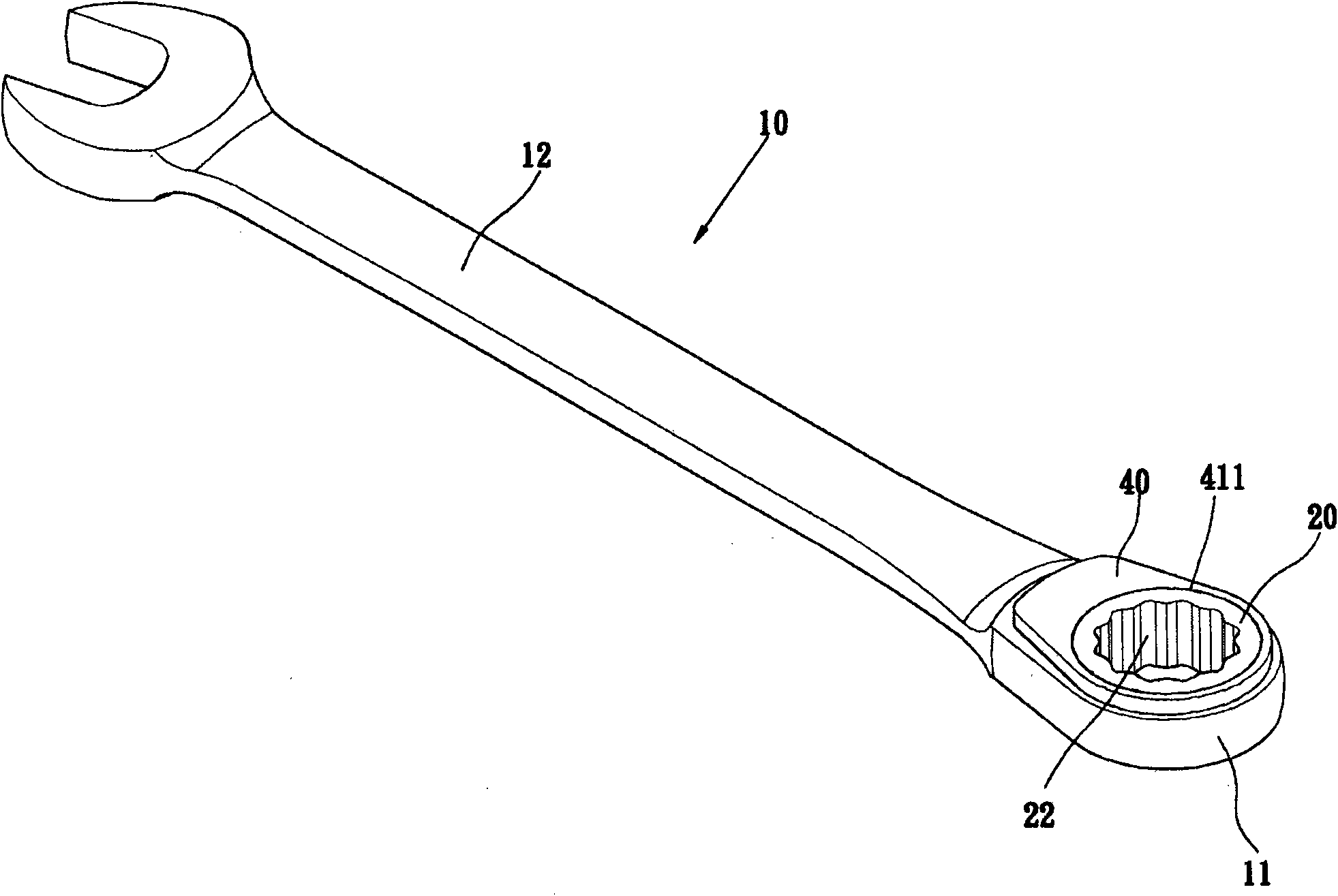 Toggle reversing ratchet wrench