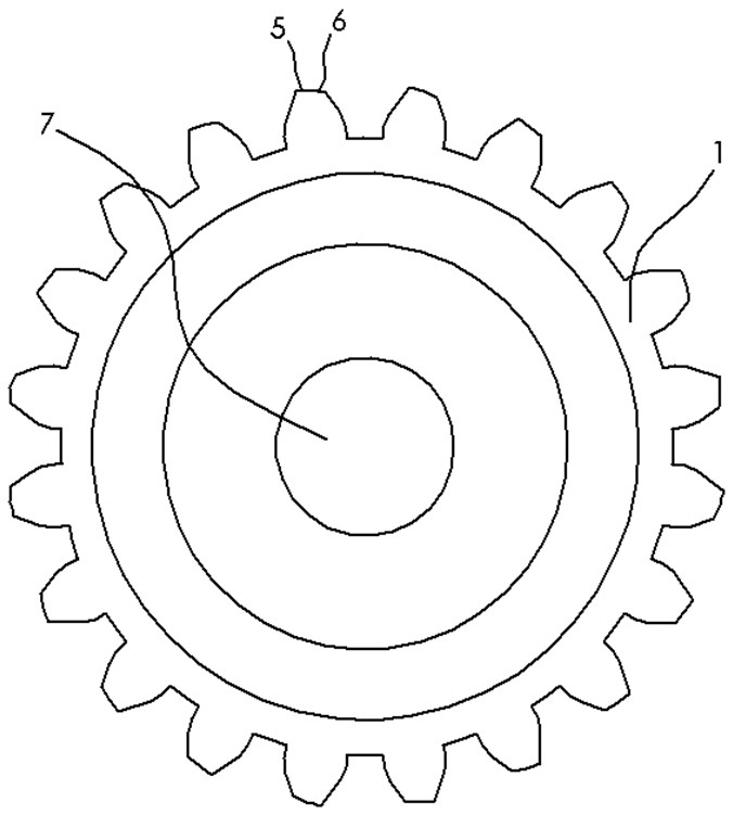 Cutter for machining straight bevel gear