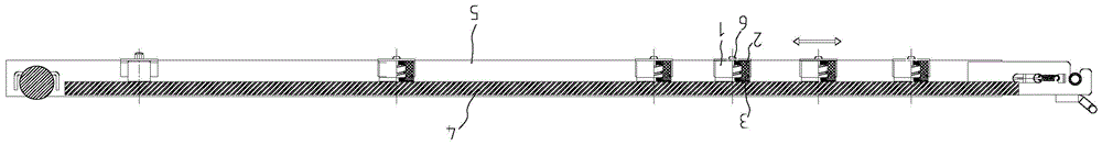 Manufacturing method for multistage buffering structure of running machine and multistage buffering structure