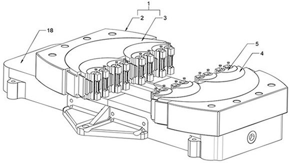 Adjustable clamp based on aviation part machining