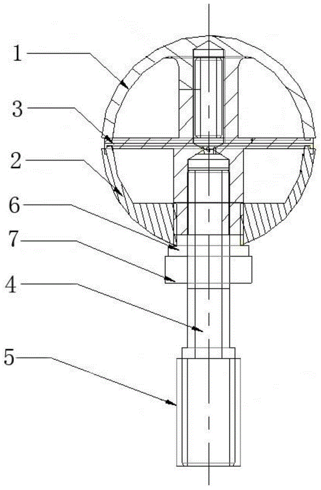 Langmuir probe sensor used on sounding rocket