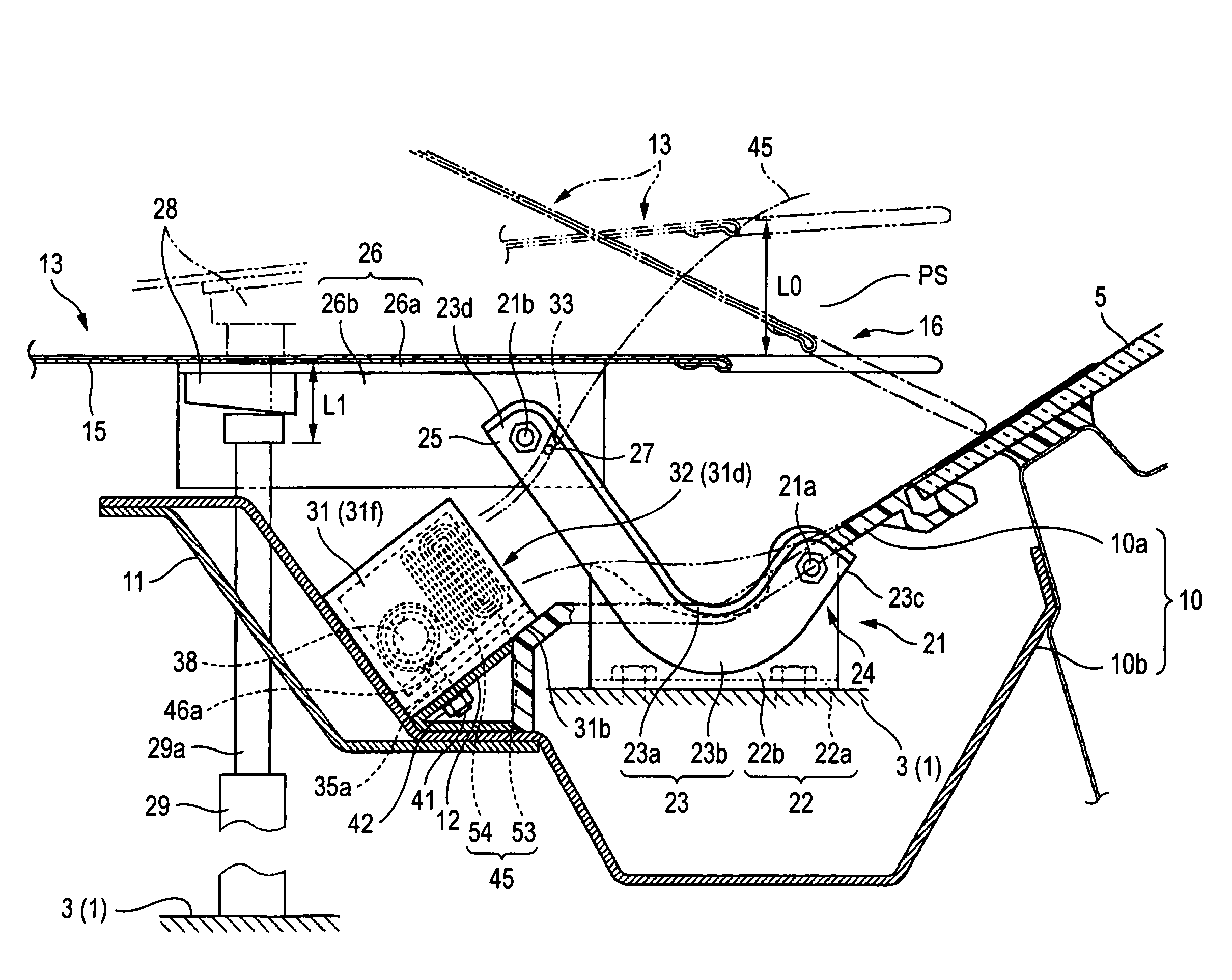 Pedestrian protection air bag system