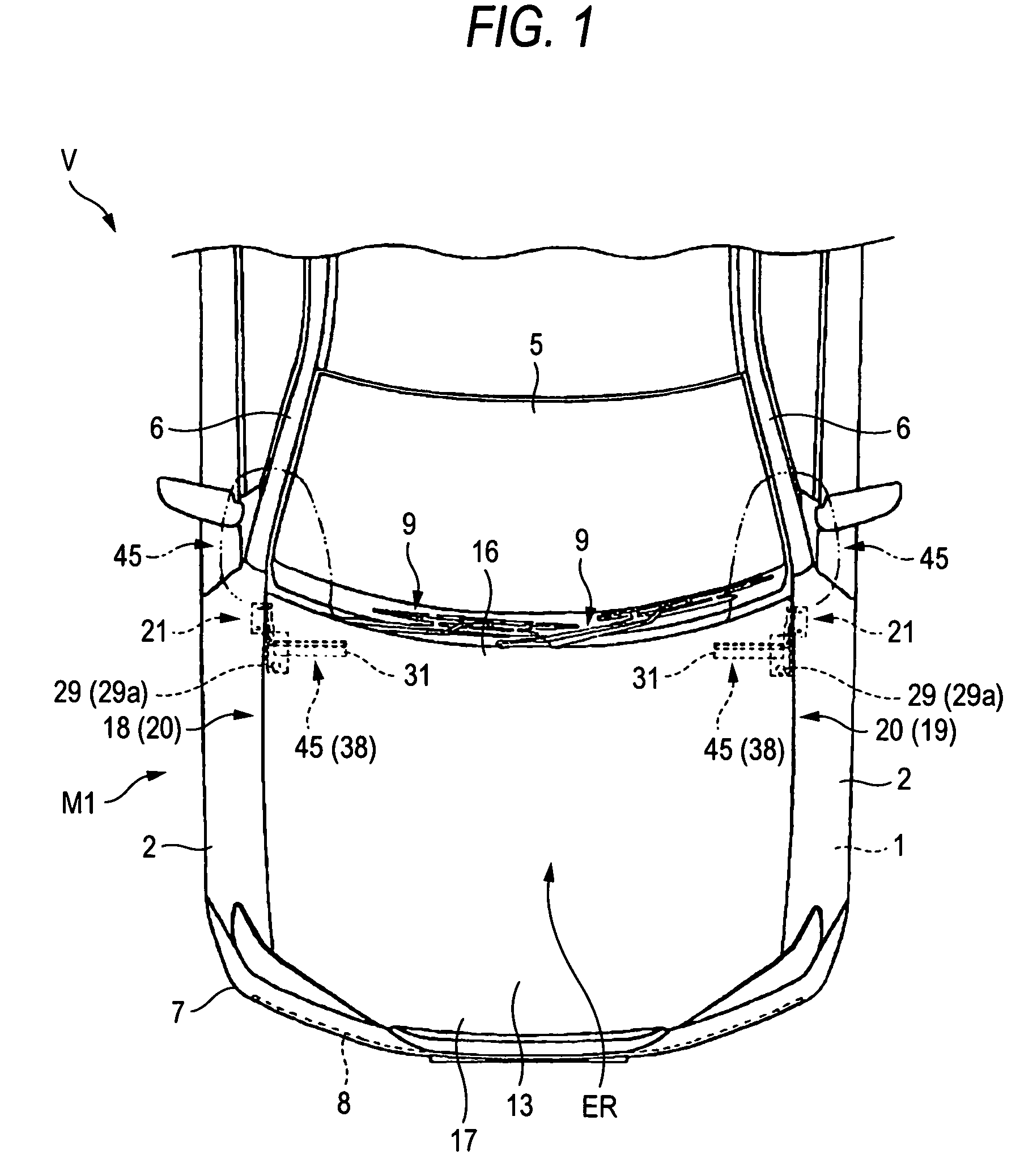 Pedestrian protection air bag system