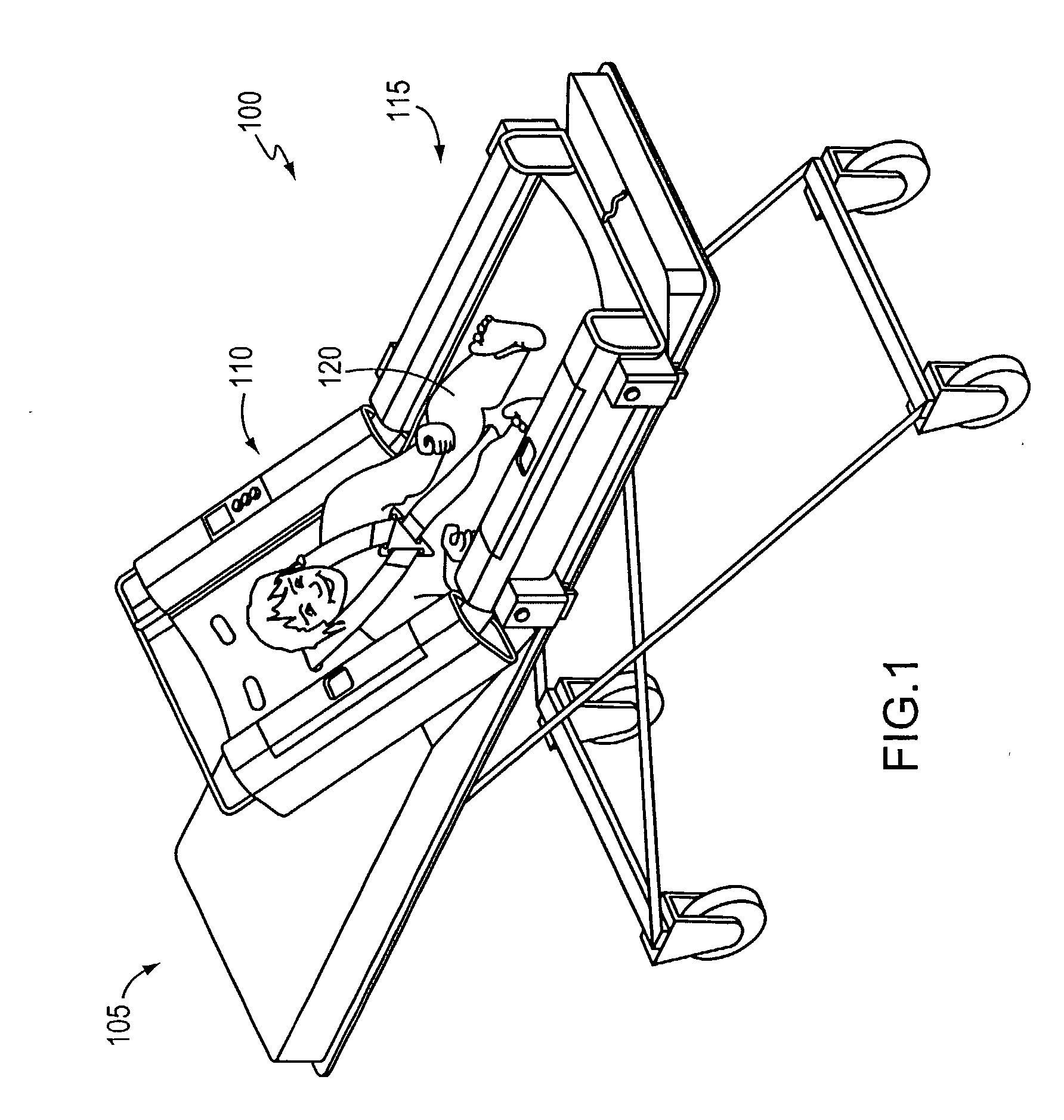 Device for emergency transport of pediatric patients