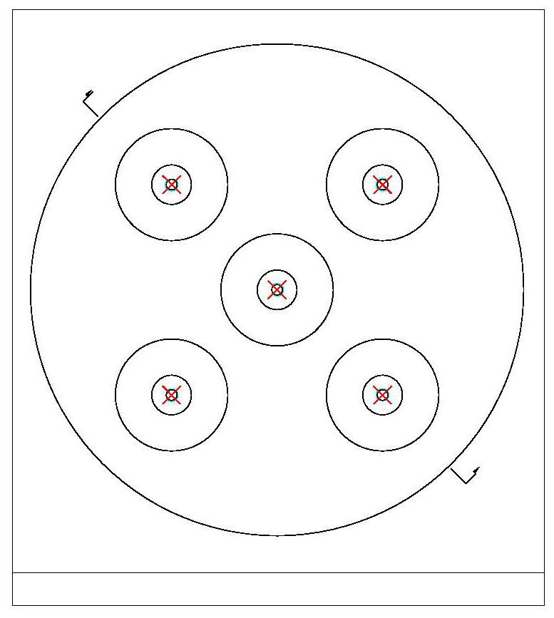 A five-station solid propellant normal high temperature stress relaxation test device and method