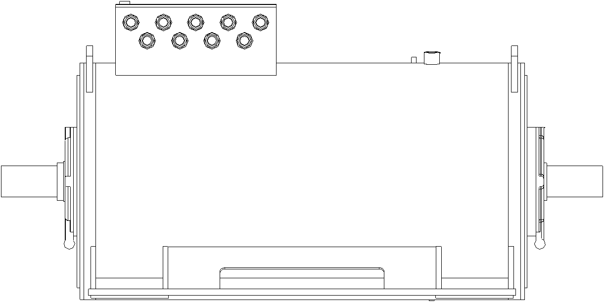 Novel megawatt wind generating set testing system and testing method thereof