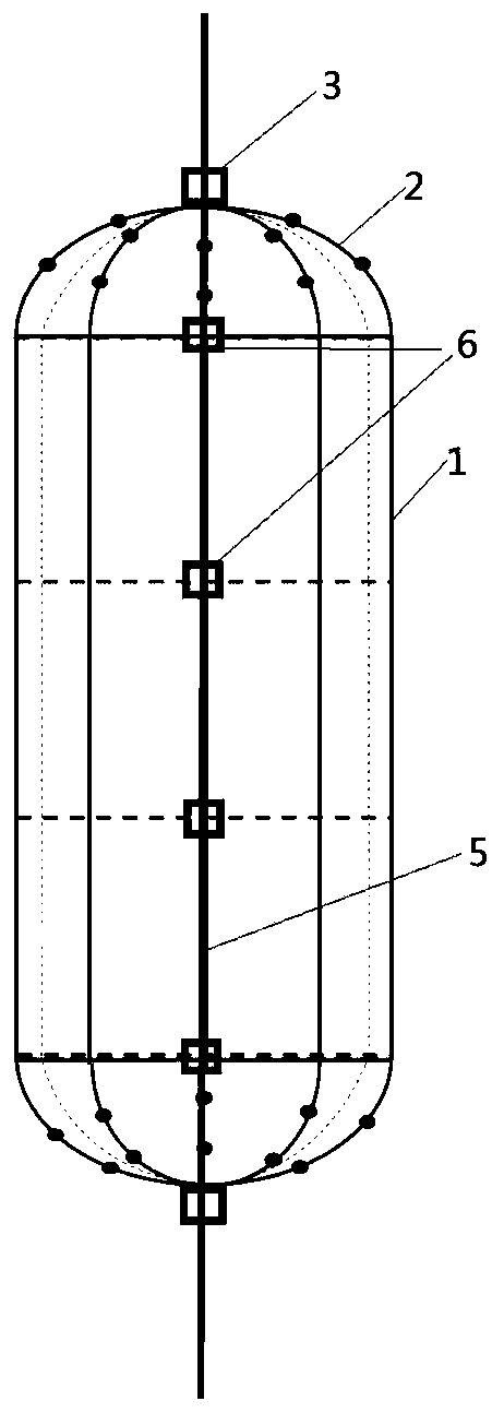 Large-size no-lining composite material storage tank mold and using method and application