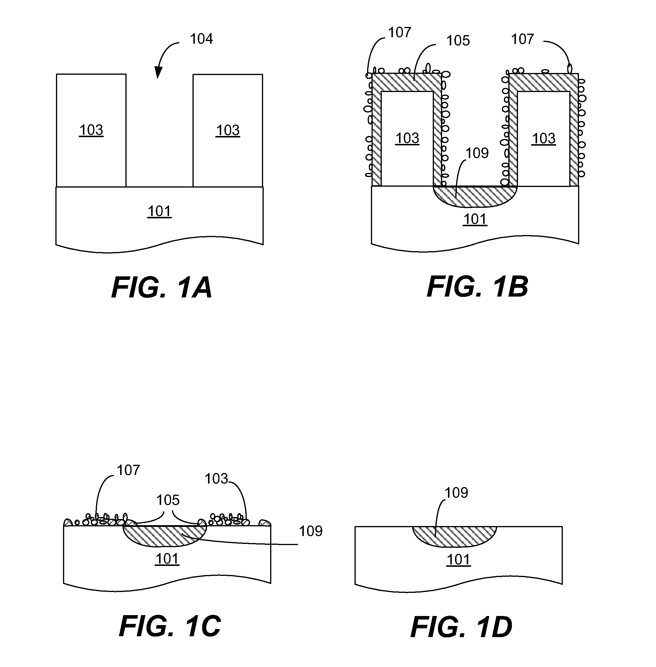 Ultra low silicon loss high dose implant strip