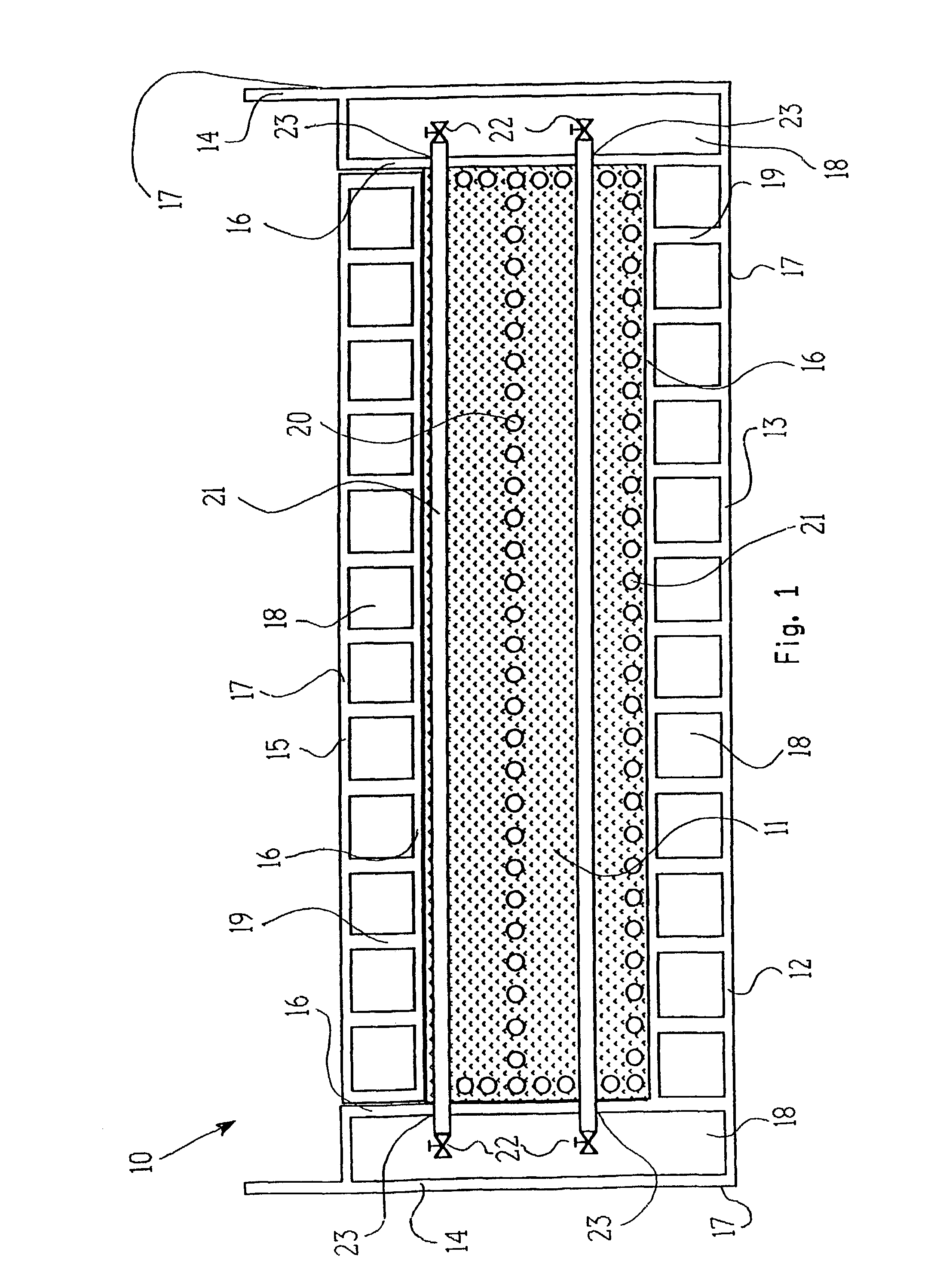 Ice composite body and process for the construction thereof