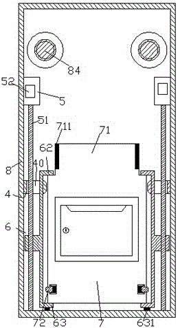 Storied building mailbox device with selective storage function