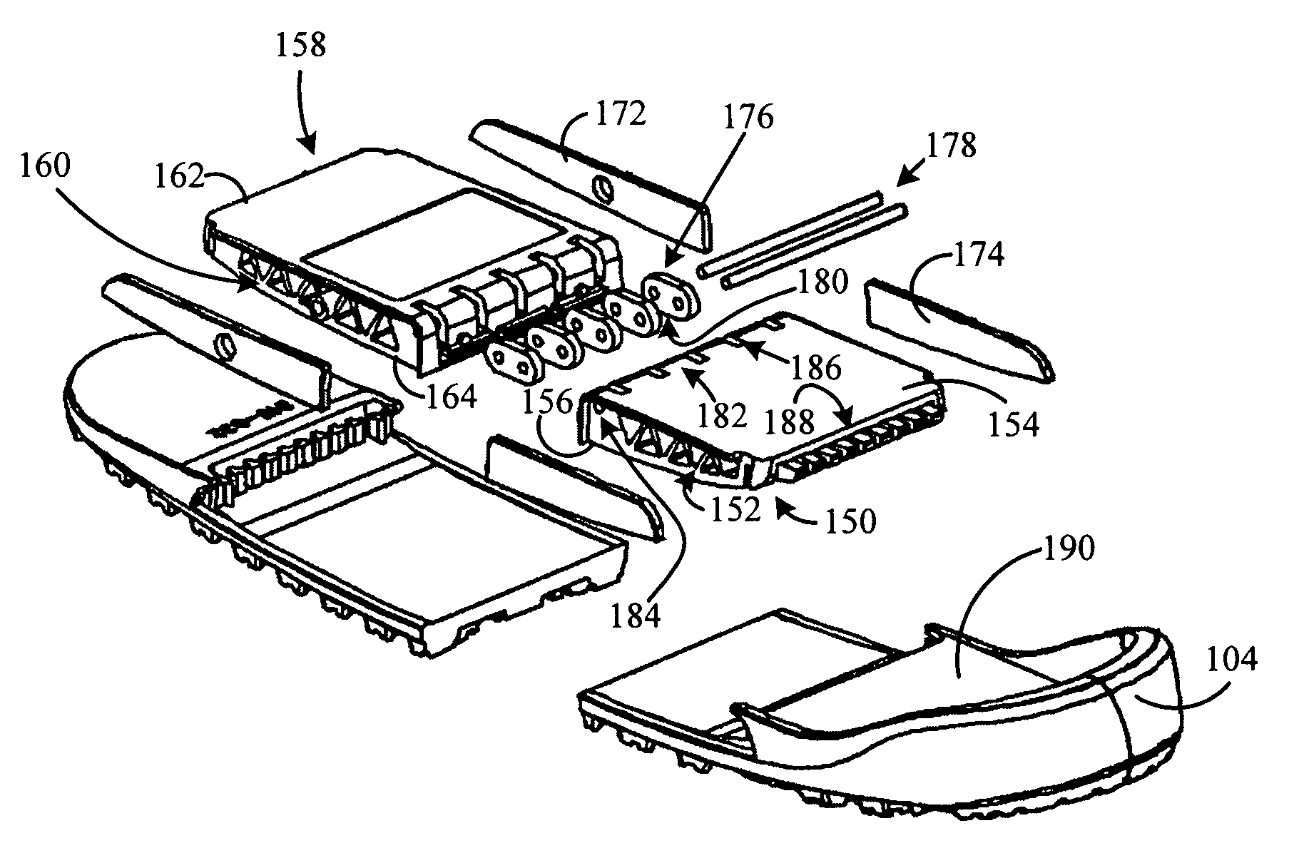 Detachable sole for an ankle and foot covering